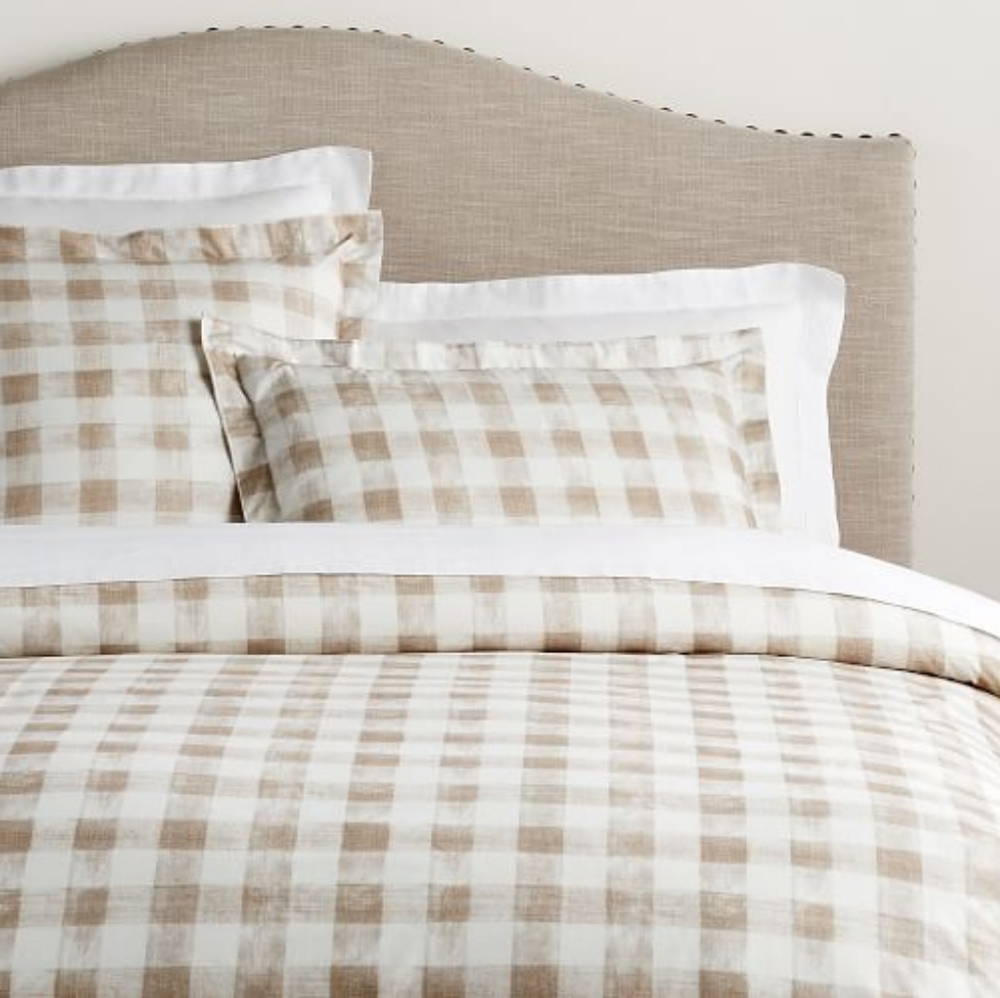 NEW Pottery Barn Rhett TWIN Check Duvet